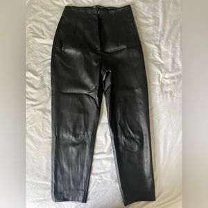 Zara Black faux Leather Pants
